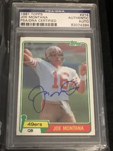 1981 Topps Joe Montana PSA/DNA certified and signed rookie - Picture 1 of 6