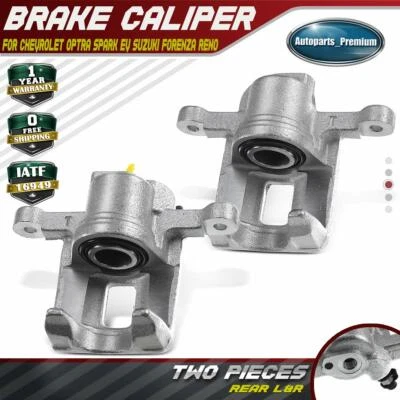 Pair Rear Disc Brake Calipers for Chevrolet Optra Spark EV Suzuki Forenza Reno - Image 1 of 4