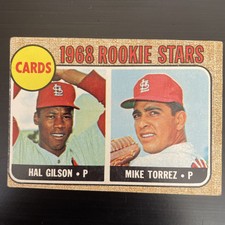 1968 Topps #162 Hal Gilson & Mike Torrez RC rookie St Louis Cardinals
