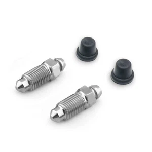 2x Front Brake Caliper Bleed Nipples Screws STAINLESS For MGB MGB GT (62-82) - Picture 1 of 5