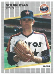 Tarjeta de béisbol Fleer #368 de Nolan Ryan-Houston Astros-1989 - Imagen 1 de 2