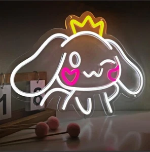 Cinnamoroll Neon Sign Decor LED Light Room Wall Sanrio Lamp Bright Home Gaming - Picture 1 of 8