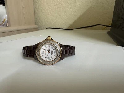 女士 Swiss Legend Karamica 钻石表圈陶瓷手表 34 毫米 — 第 1/4 张图片