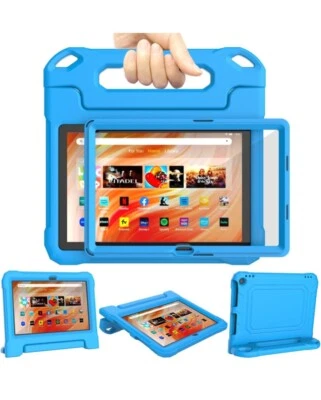 Fire HD & Fire HD Plus Tablet Case For Kids Shockproof Case Viewing Tryping - Image 1 of 4