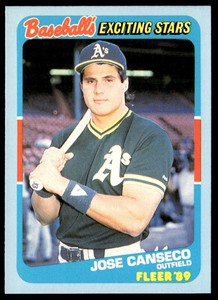 1989 Fleer Exciting Stars #3 Jose Canseco   Baseball Oakland Athletics