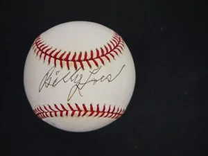 BILLY LOES SIGNED OFFICIAL MLB BASEBALL WITH JSA COA - BROOKLYN DODGERS - Picture 1 of 7
