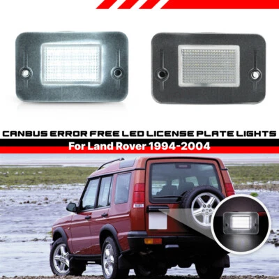 For Land Rover Discovery 1/2 1994-2004 LED White Rear License Number Plate Light - Image 1 of 4