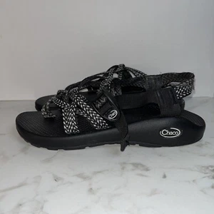 Chaco Womens Size 9 M ZX2 Classic Sandal Black Flat Hook And Loop Closure - Picture 1 of 6
