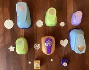 Lot Of 8 Craft Paper  Punches - Picture 1 of 9