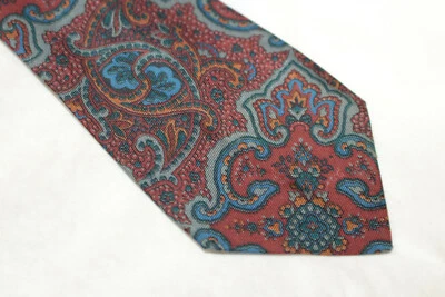 Corbata de seda NAZARENO GABRIELLI Hecha en Italia F66070 Foto 1 de 4