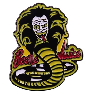 Beetlejuice Cobra Kai Karate Kid Mashup 1.25" Pin de esmalte NUEVO @ VENDEDOR DE EE.UU. - Imagen 1 de 3