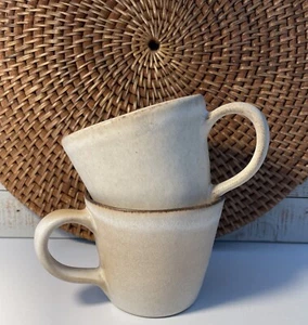 Pottery Barn Larkin Reactive Glaze Stoneware Mugs Set of 2 - Picture 1 of 4