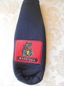 Black Alligator / Crocodile Neoprene Zipper Bottle Koozie Mazatlan - Picture 1 of 2