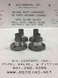 Victaulic 445R Adapter Nipple 1-1/2" Stainless Steel 150 RF Flange S/80 X 4" Lg. - Picture 1 of 11