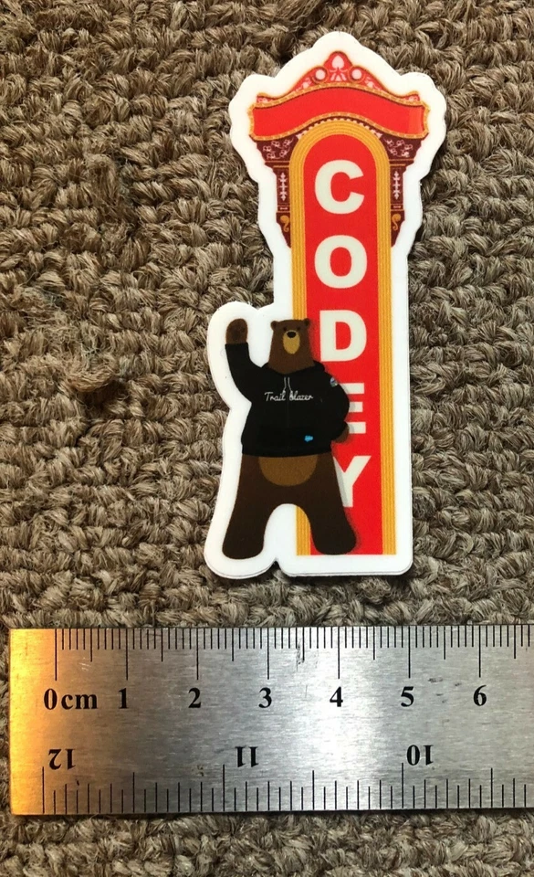 Salesforce Codey's Sign Sticker  - Image 1 of 1