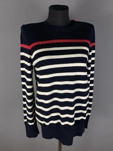 Saint James Womens Sweater Pullover Long Sleeve Wool Striped Size S/M - Picture 1 of 15