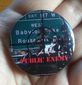 Public Enemy ~ Hip Hop Rap Music Band Pin Pinback Vintage 90s Button Badge - Picture 1 of 11
