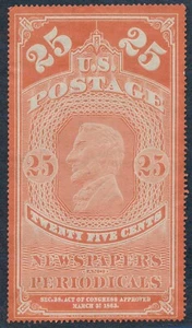 drbobstamps US Scott #PR3 Mint Hinged OG Newspaper Periodicals Stamp Cat $400 - Picture 1 of 2