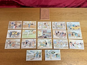 Postales: Nuevo conjunto de tarjetas francesas de Bell II ilustración H M Brock años 30 - Imagen 1 de 19