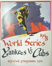 1938 World Series Program Chicago Cubs Vs. New York Yankees Reprint