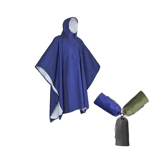Mens Rain Poncho Aldult waterproof with Hood Lightweight Rain Jacket Women 3 ... - Picture 1 of 8