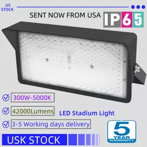 LED Flood Lights Outdoor, 42000 Lumens 300W LED Stadium Lights Commercial Lights - Picture 1 of 12