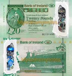 NORTHERN IRELAND, BANK OF IRELAND, £20, 2020, P-NEW, POLYMER, UNC - Picture 1 of 3