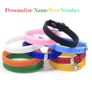 Custom Silicone Wristbands Motivation Events Gifts Personalize Rubber Bracelets - Picture 1 of 27