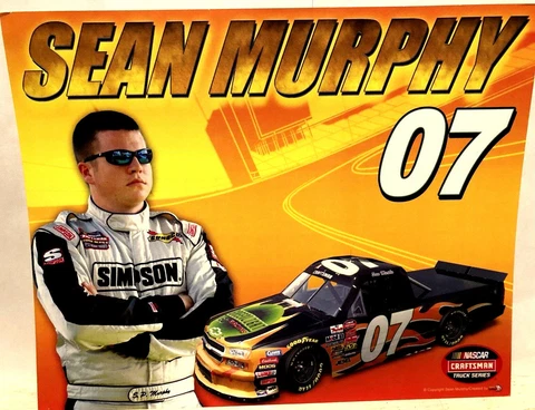 2006 SEAN MURPHY #07 GREENLIGHT RACING ROOKIE CRAFTSMAN NASCAR TRUCK POSTCARD Cover