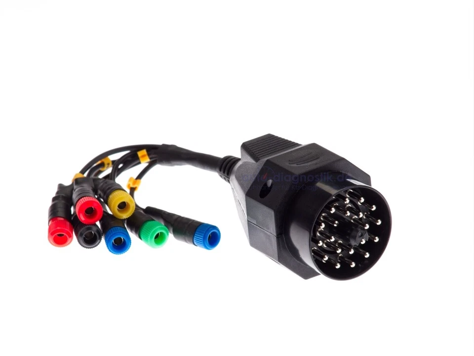 Bosch KTS BMW 20Pin OBD1 OBD2 Adapterkabel auf 7 Bananenstecker Neu - Bild 1 von 1