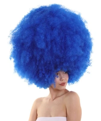 Super Size Afro Collection Blue Wig HW-3847 - Image 1 of 4