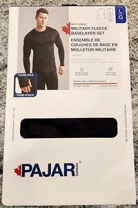 Conjunto de pantalones y camisa de manga larga de lana militar negros Pajar talla grande - Imagen 1 de 4