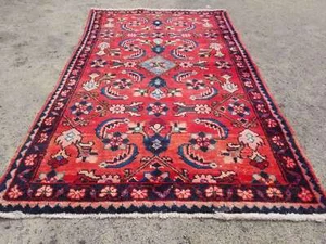 Vintage Hand Made Traditional Oriental Wool Multicolor Carpet Rug 115x70cm - Picture 1 of 12
