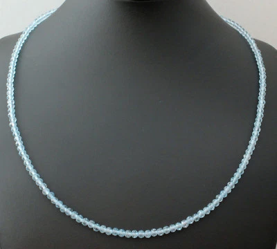 Collana In Topazio Blu Sky Con Sfere Facettate - Immagine 1 di 3