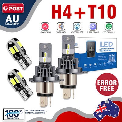 For RENAULT TRAFIC (1989 onwards ) Kit Hi/Low Beam H4 LED Headlight Bulb White - image 1 of 4