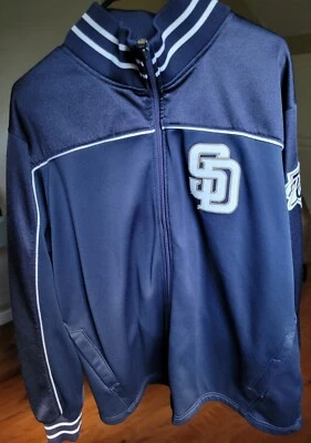 San Diego Padres Majestic Baseball Coat/Jacket Size XL - Stitched  - Image 1 of 4