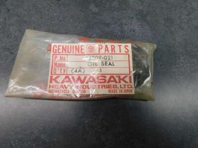 Kawasaki NOS Fork Oil Seal C2 G3 KH C2SS C2TR G3SS G3TR KH100 44009-021 2330  - Image 1 of 4