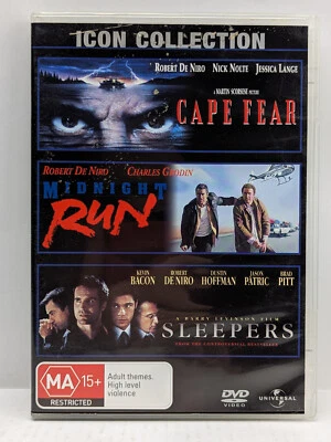 3 x Robert De Niro Pack DVD Region 4 PreOwned Action Drama Nick Nolte Brad Pitt - image 1 of 4