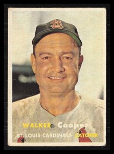 Walker Cooper 1957 Topps #380  St. Louis Cardinals
