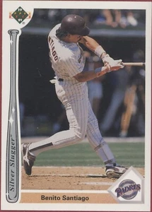 1991 Upper Deck Silver Slugger - Benito Santiago (San Diego Padres) #SS17 - Picture 1 of 2