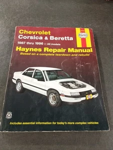 Haynes Repair Service Shop Manual 24032 Chevrolet Corsica Beretta 1987 thru 1996 - Foto 1 di 1