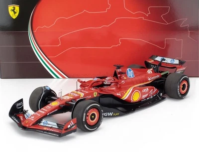 MODELLINO AUTO STATICO BBR FERRARI F1 SF24 LECLERC WINNER MONACO GP 2024 1/18 - Immagine 1 di 4