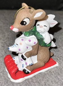 Kurt Adler Rudolph with Misfit Toys Dimensional Christmas Ornament Bunny - Picture 1 of 4