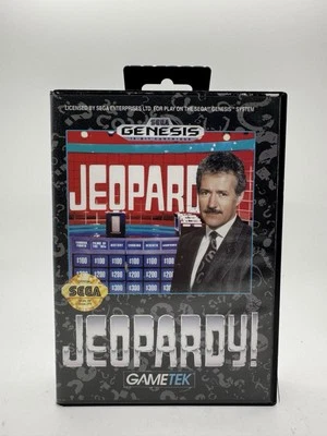 Sega Genesis Jeopardy Complete Game w/Box & Manual 1992 - Image 1 of 4