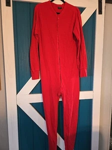 REED ST. JAMES Large Red Longjohns Union Suit Red Long Underwear - Picture 1 of 6