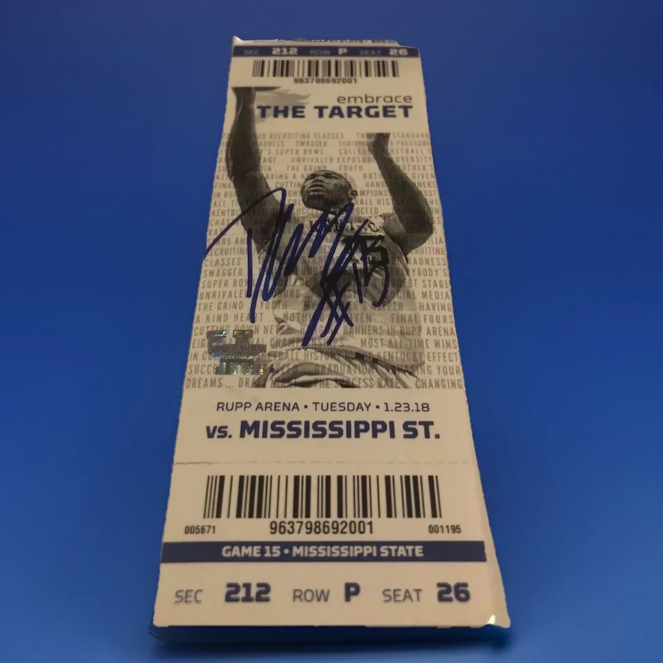 DEMARCUS COUSINS SIGNED TICKET UNIVERSITY OF KENTUCKY WILDCATS W COA  Foto 1 de 1