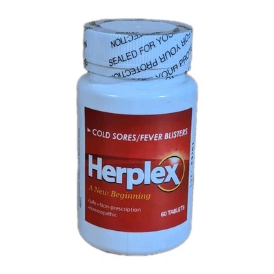 Tabletas Herplex Premium | Ayuda contra brotes y herpes labial 60ct Foto 1 de 2