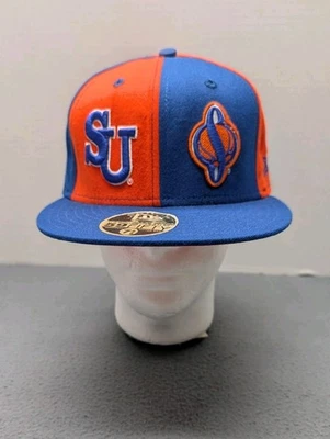 New Era 59Fifty NCAA Syracuse University Orange Basketball Logo Fitted Hat 7 5/8 - Image 1 of 4