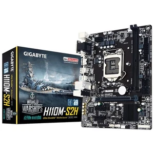 Gigabyte GA-H110M-S2H Micro ATX Intel H110 Sockel LGA 1151 + INTEL I3 7100 + 8GB - Bild 1 von 4