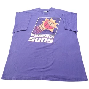 Vintage Phoenix Suns Shirt Mens Tag XXL 90s Purple Single Stitch NBA USA Made - Picture 1 of 8